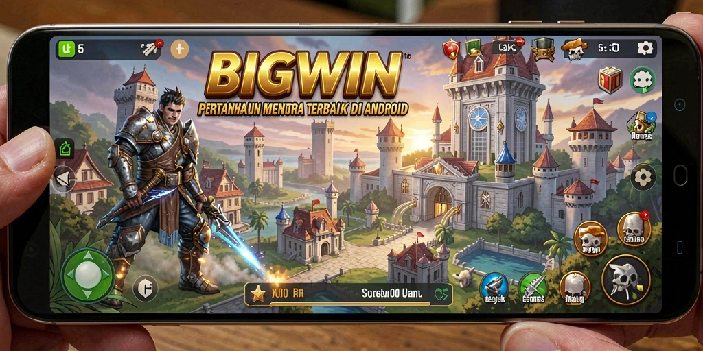 Gameplay BIGWIN yang seru dengan pertahanan menara yang strategis.