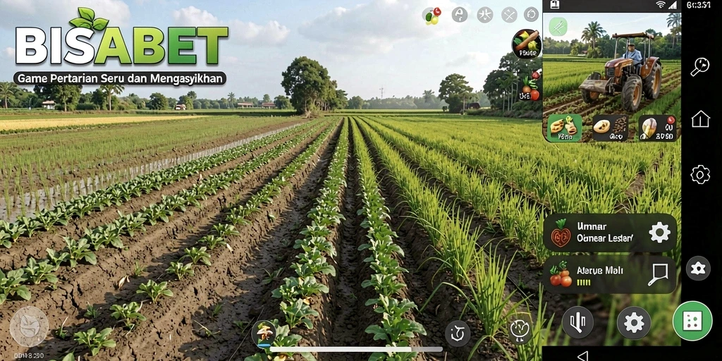 Tampilan gameplay <strong>BISABET</strong> yang seru dan interaktif saat bertani.
