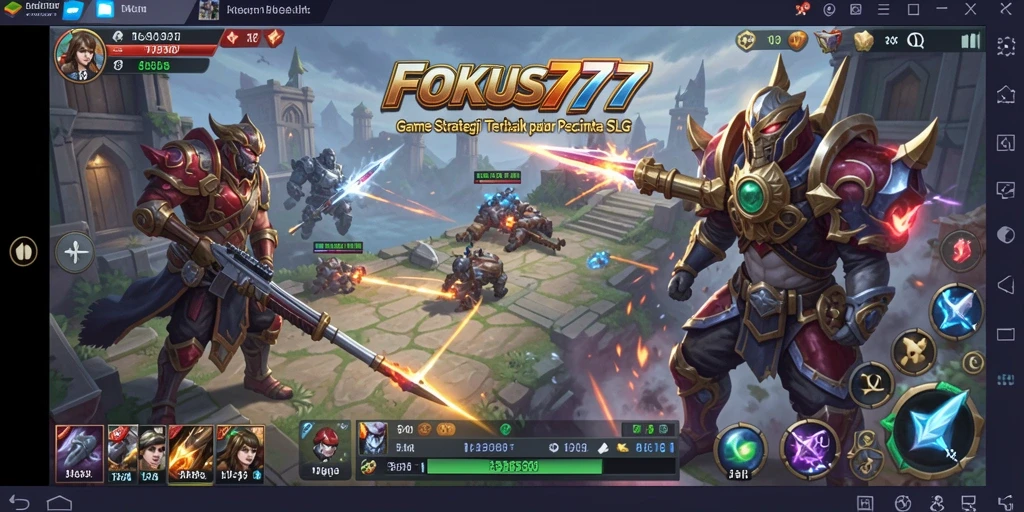 Tampilan gameplay menarik di FOKUS777 dengan berbagai strategi dan pertempuran.