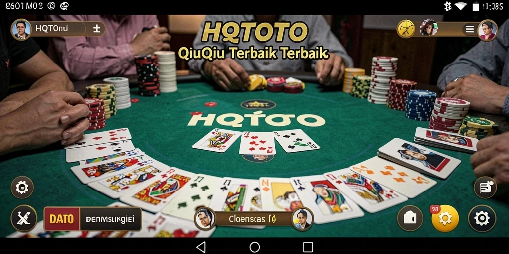 Tampilan gameplay seru HQTOTO dengan aksi kartu QiuQiu.