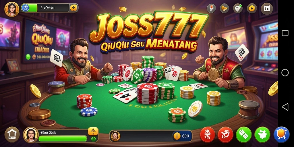 Screenshot gameplay seru JOSS777 yang penuh strategi QiuQiu.