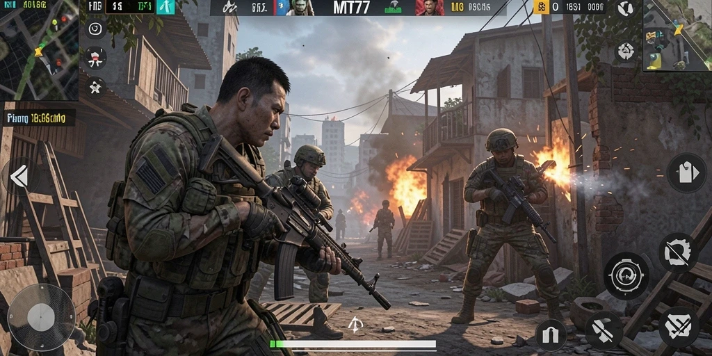 Gameplay seru di MT777 dengan aksi tembak-menembak yang intens.