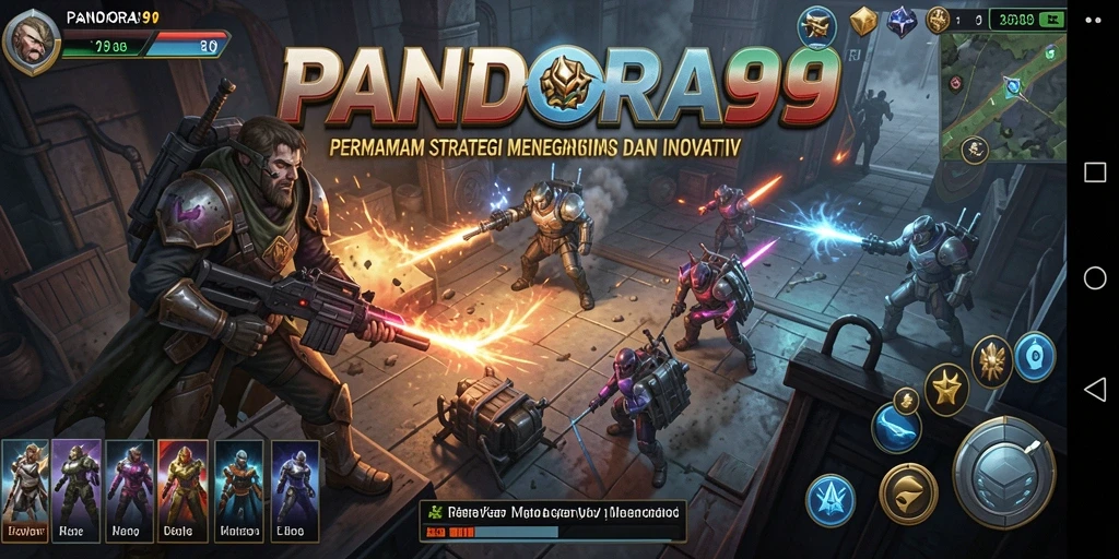 Tampilan gameplay PANDORA99 yang menantang dengan peta strategis yang luas.