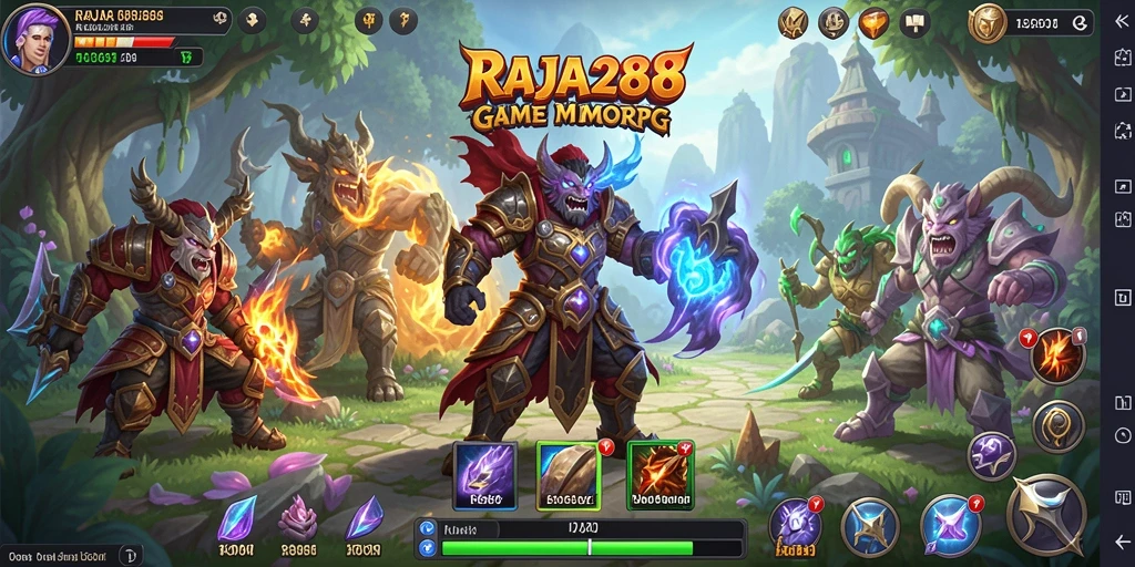 Tampilan gameplay epik dalam RAJA288 dengan grafis menawan.
