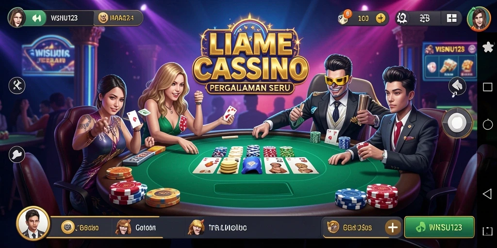 Tampilan gameplay seru di WISNU123 Live Casino.